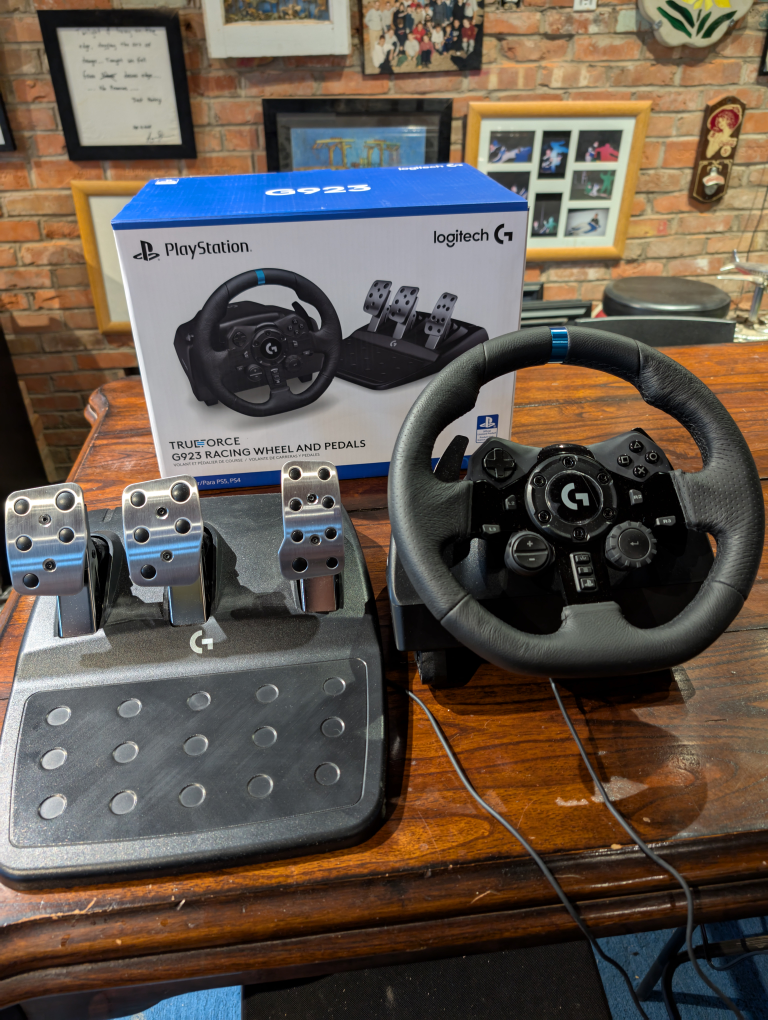 Logitech G923 Trueforce Racing Wheel and Pedals