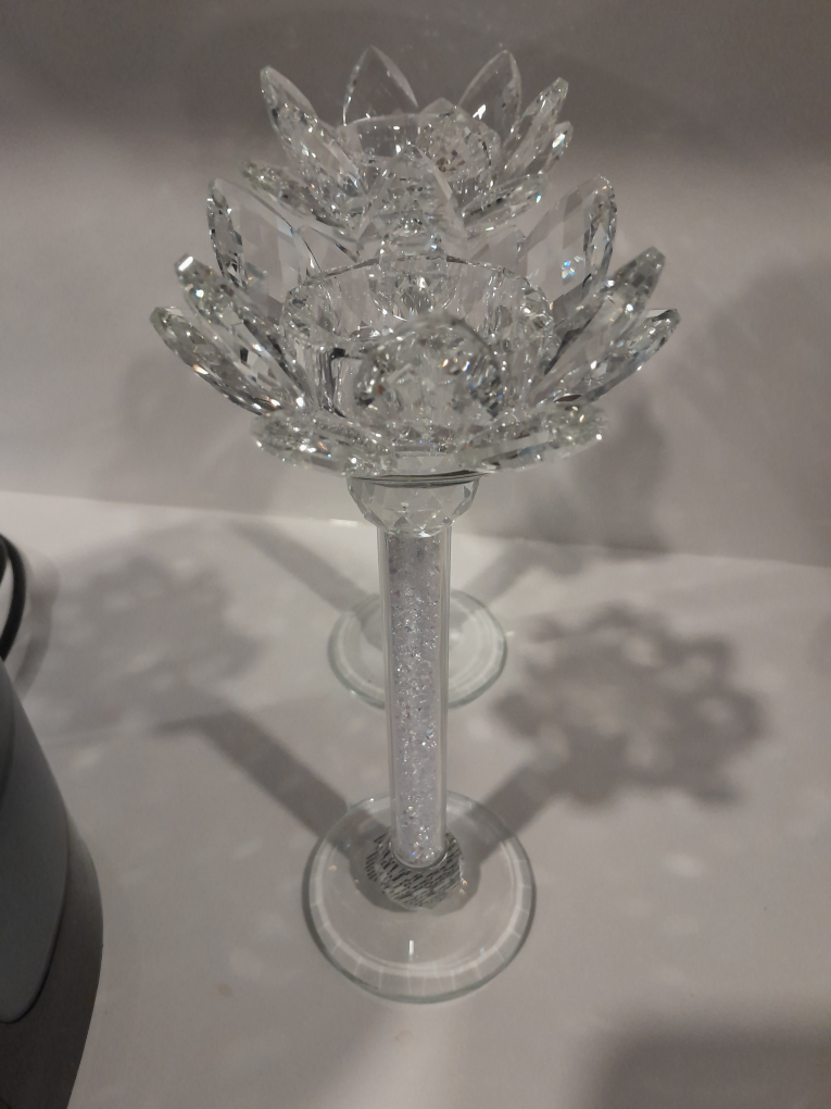 Crystal Lotus Candle Holders - photo 5