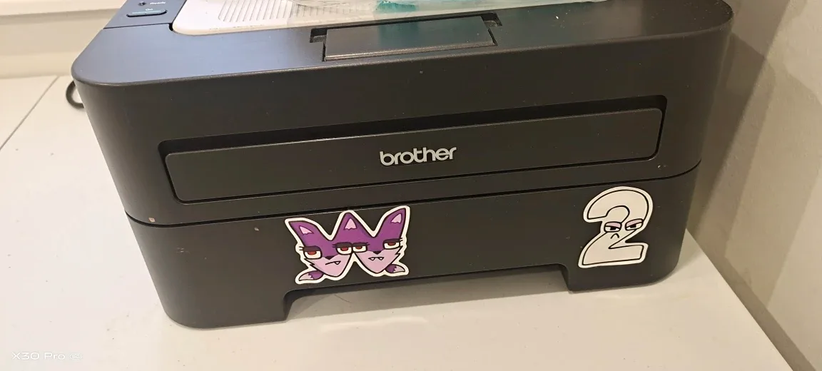 Brother Printer and whole pack A4 paper with  450 pages