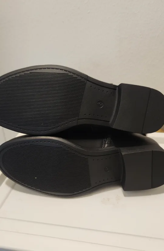 👢👢Black Women's Wide Calf Knee High Boots image indicator(4)