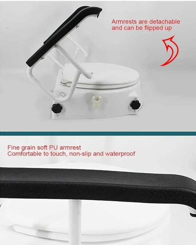 Toilet Seat with Armrests - photo 3
