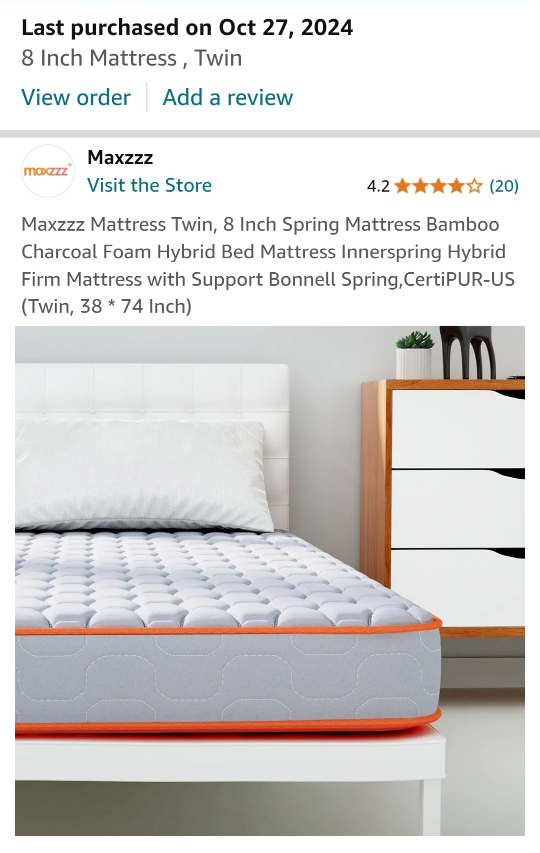 Maxzzz Twin Mattress - photo 2