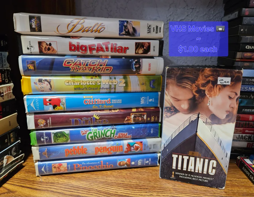 VHS Movies - Various Titles - $0.10 to $2.00 Each image indicator(4)