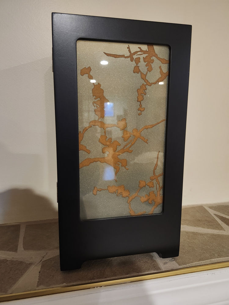 Black Wooden Candle Lantern