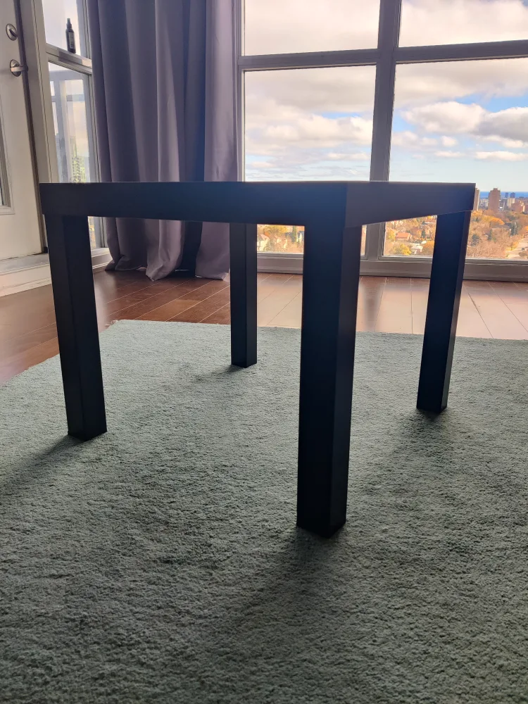 Black Square End Table-IKEA image indicator(4)