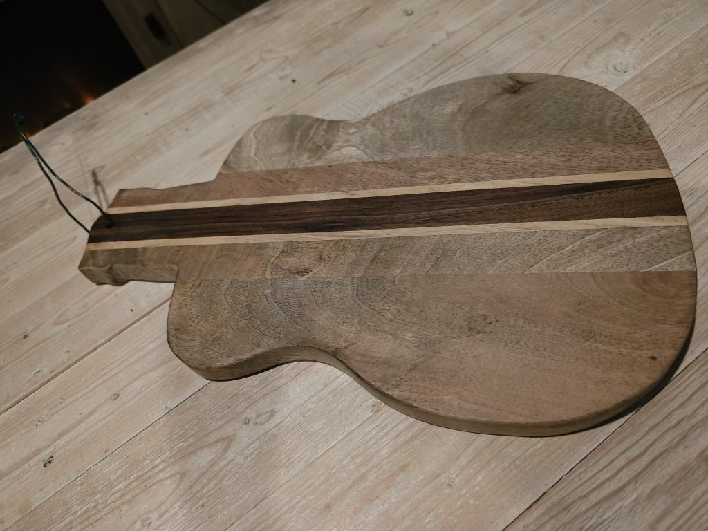 Guitar Shaped Cutting Charcuterie Board
