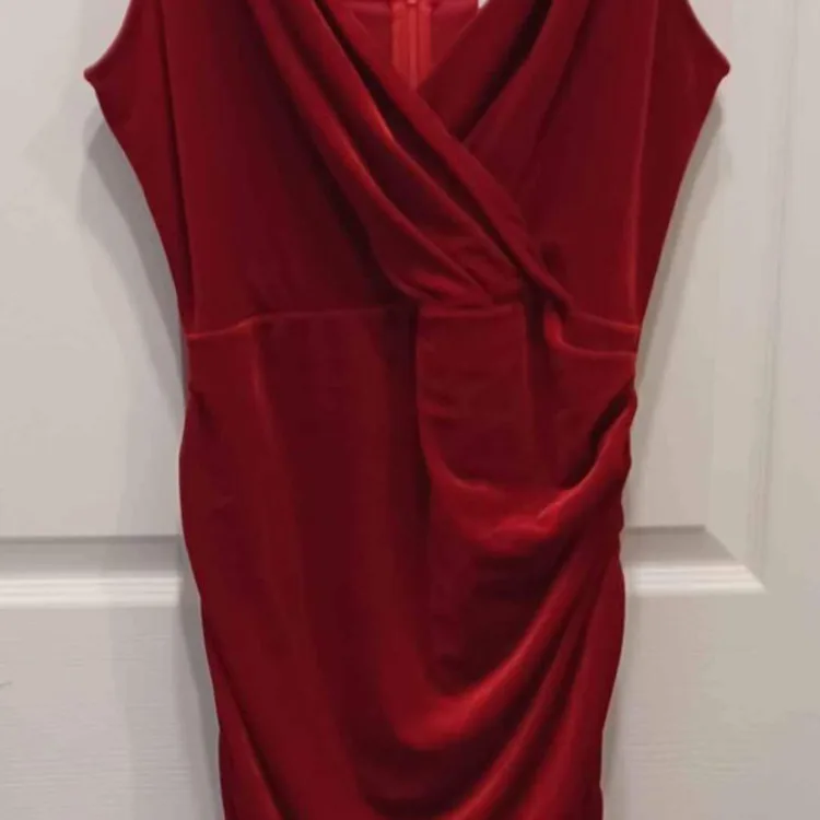grace karin red dress NWT Grace Karin Festive Red Mermaid Sheath Dress Cold Shoulder Cocktail Gown XL
