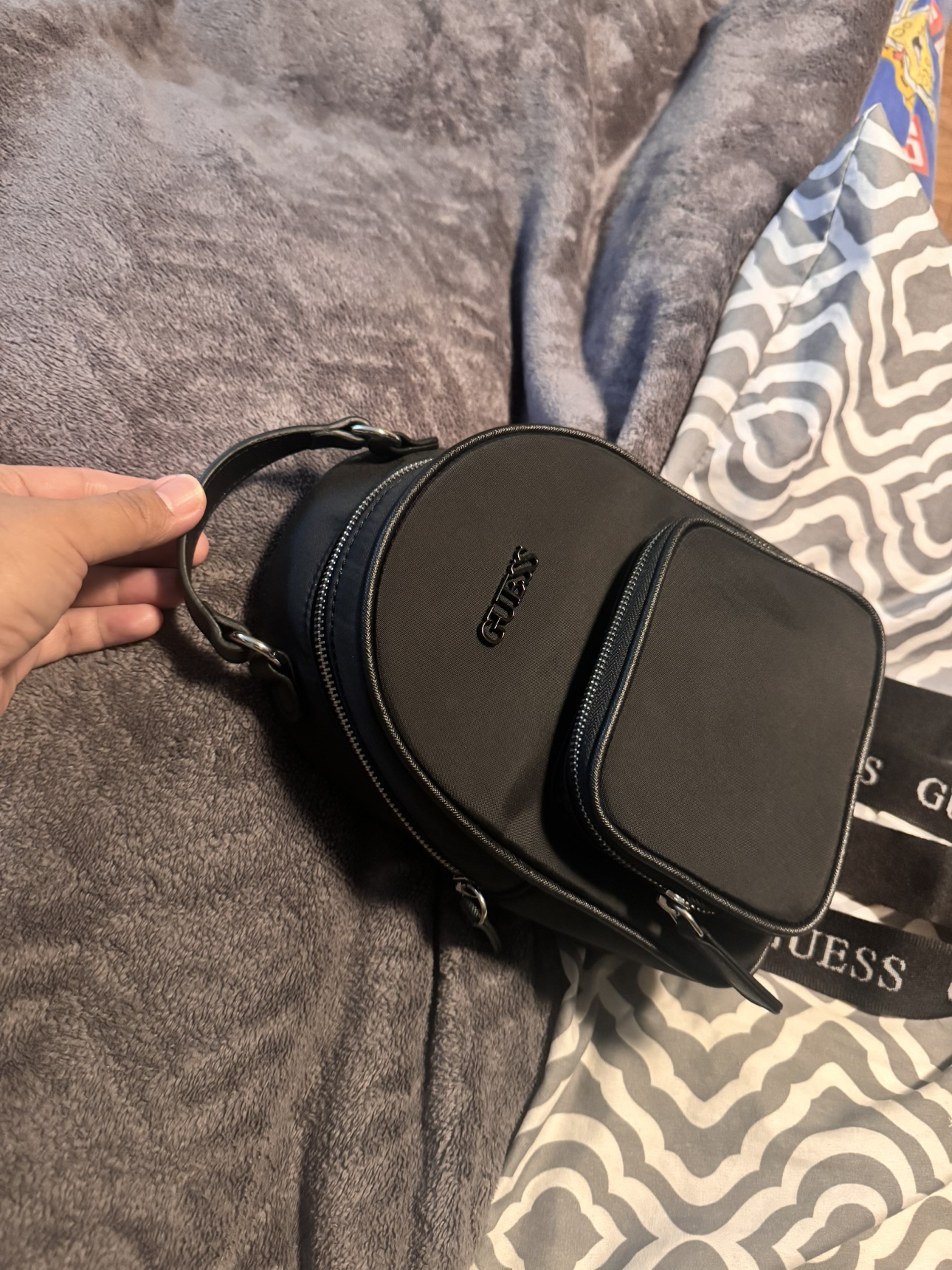 Guess Black Mini Backpack - photo 2