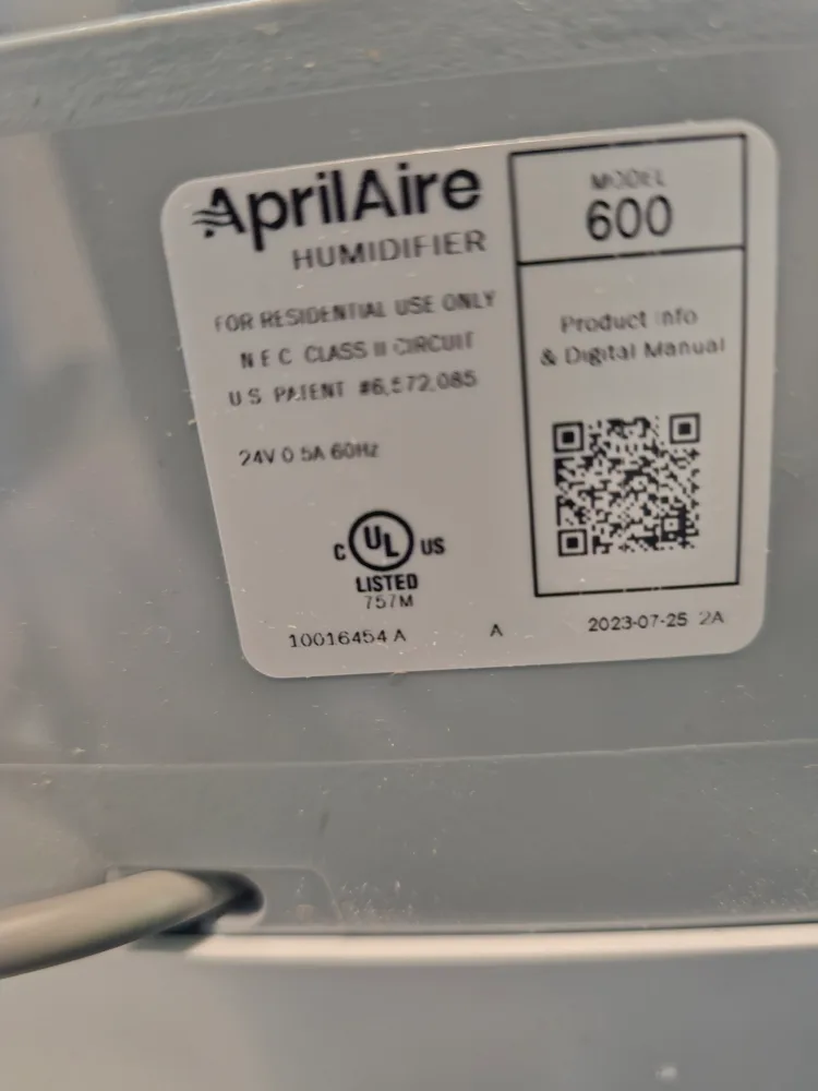 Aprilaire 600 Series Humidifier image indicator(3)