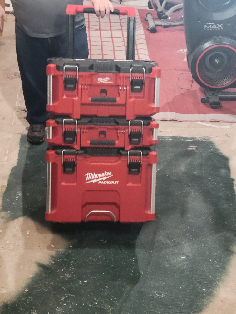 Milwaukee Packout Tool Box Set. first come first serve no holds