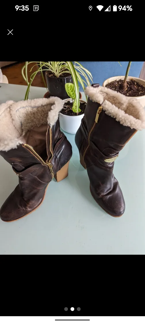 **MICHAEL KORS** Leather Ankle Boots image indicator(2)