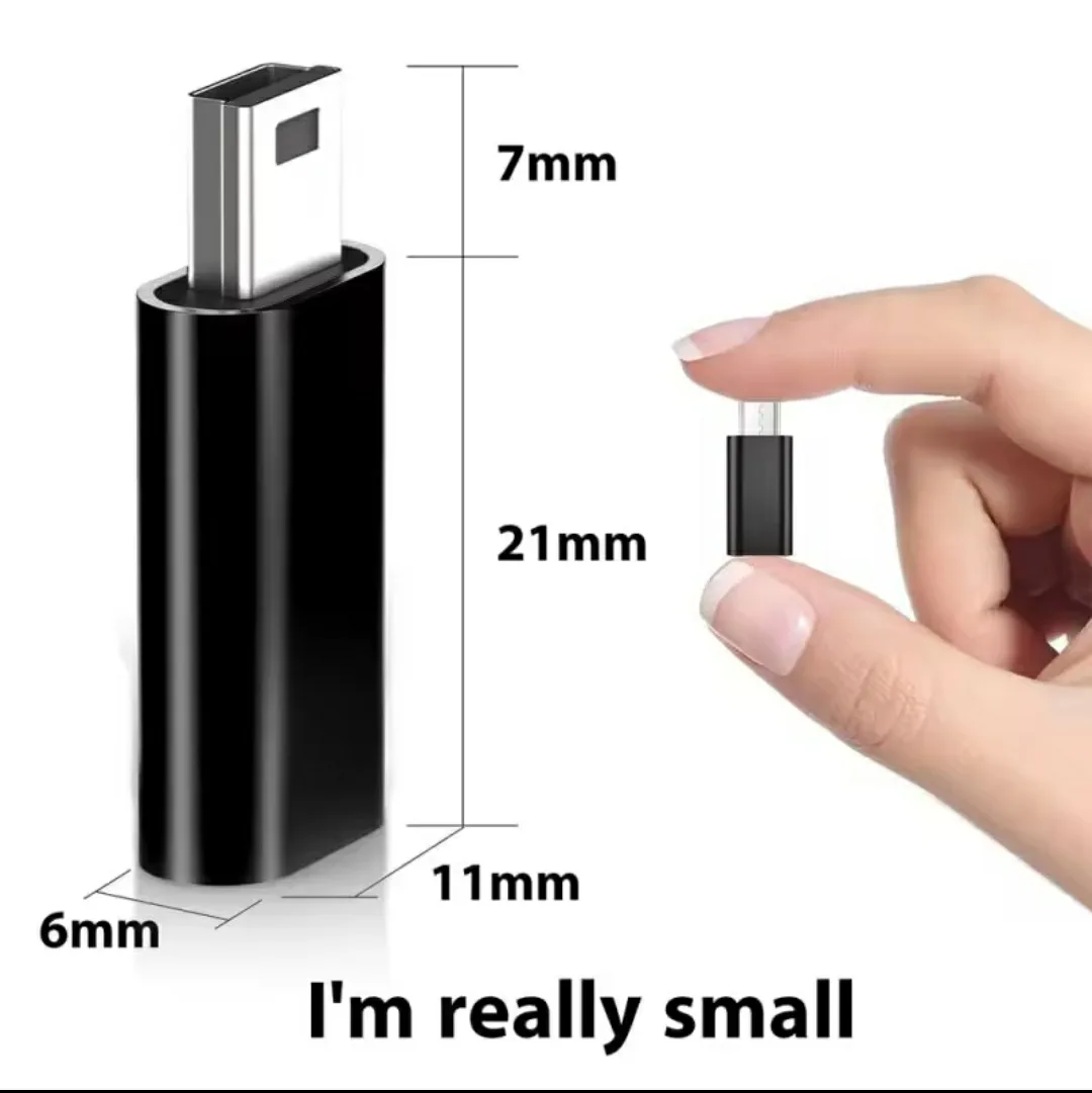 Mini USB Adapter B Male to USB Type-C Adapter Female #freecycle image indicator(8)