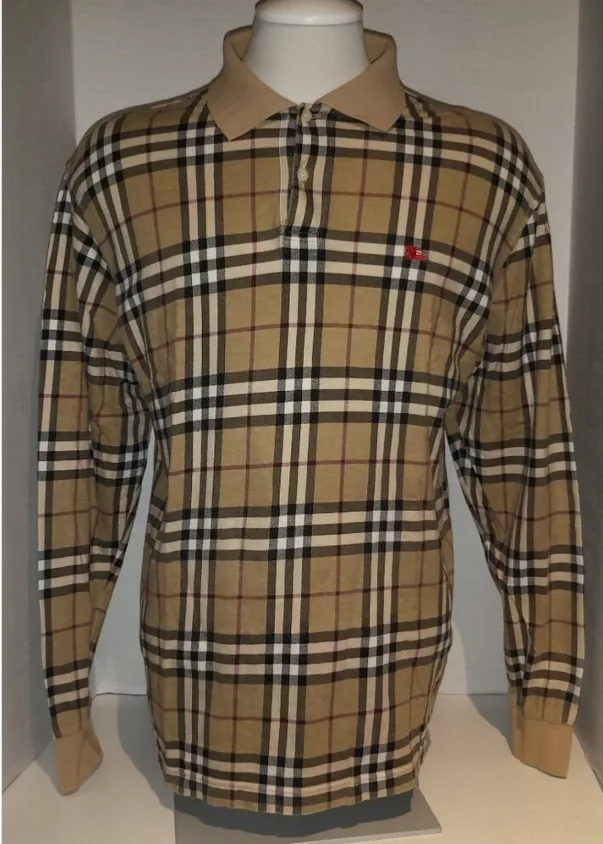 Long Sleeve Burberry Polo