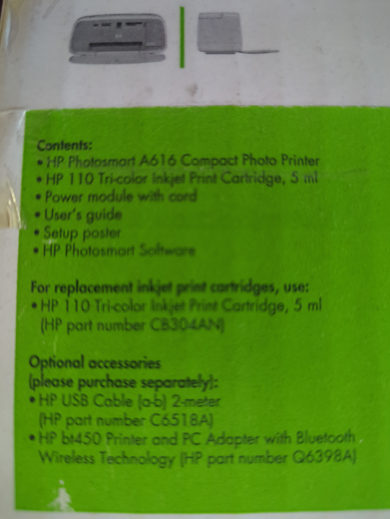 HP Photosmart A616 Compact Photo Printer - photo 4