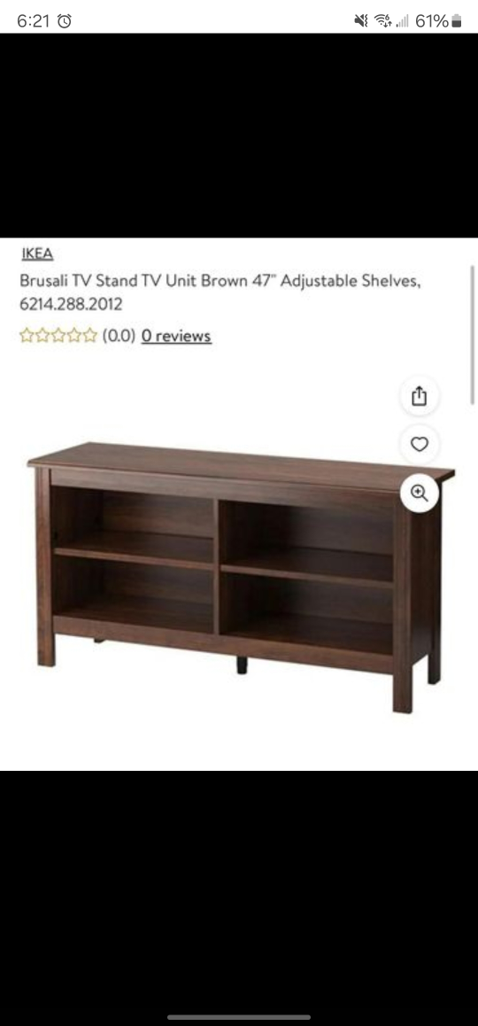 IKEA Brusali TV Stand 47" Brown