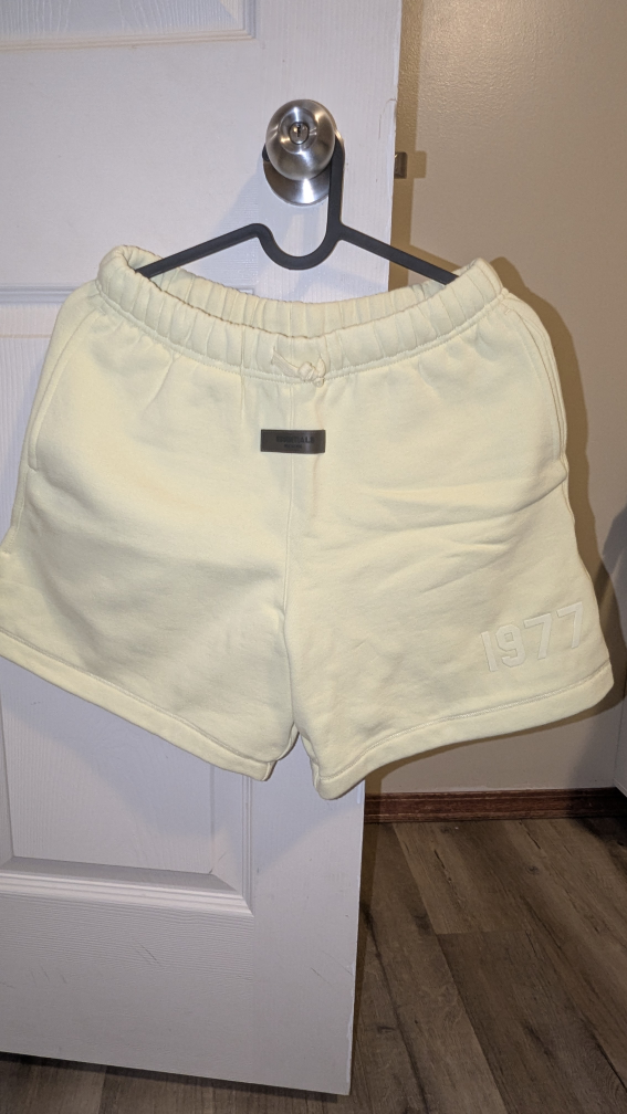 Fear of God Essentials Yellow 1977 Shorts - photo 2