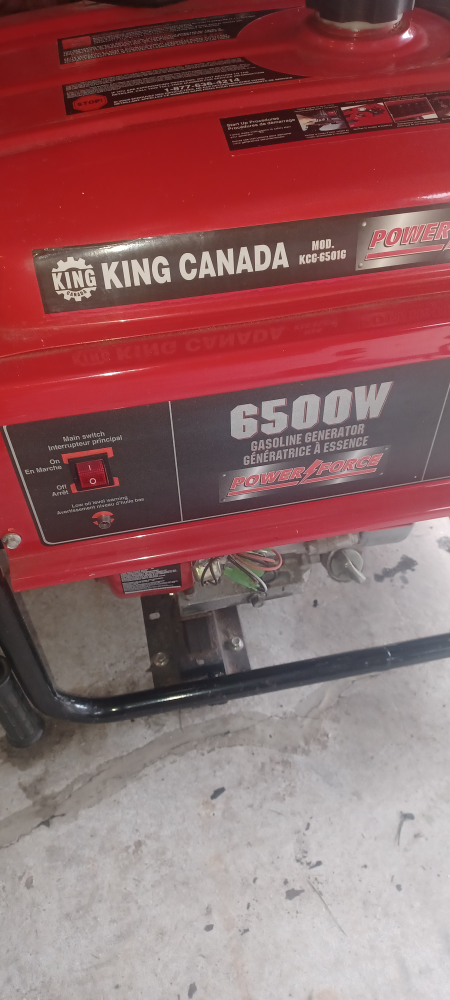 King Canada 6500W Powerforce Generator - photo 5