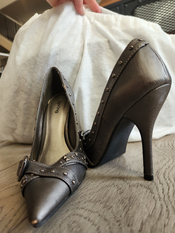Spring Silver Studded Heels - photo 3