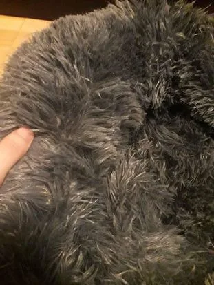 Grey Pet Bed Fluffy small pet bed for small dog or cat image indicator(6)