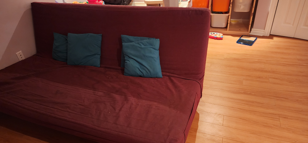Ikea Red Futon sofa bed