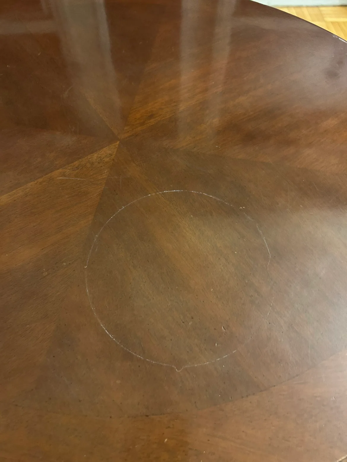 Round Wooden Coffee Table image indicator(5)