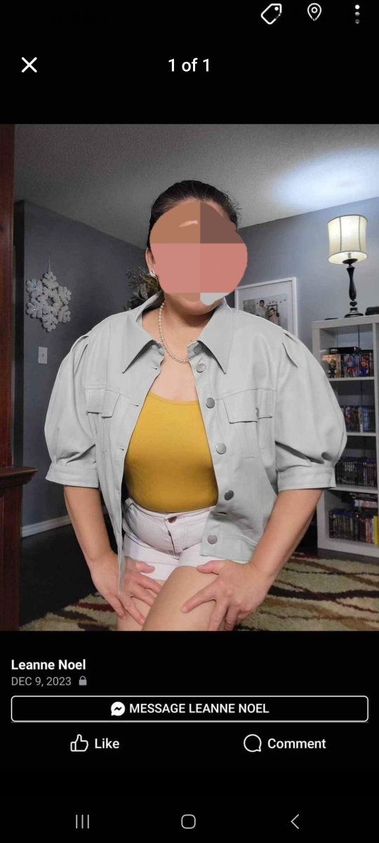 Light Blue Puff Sleeve Jacket