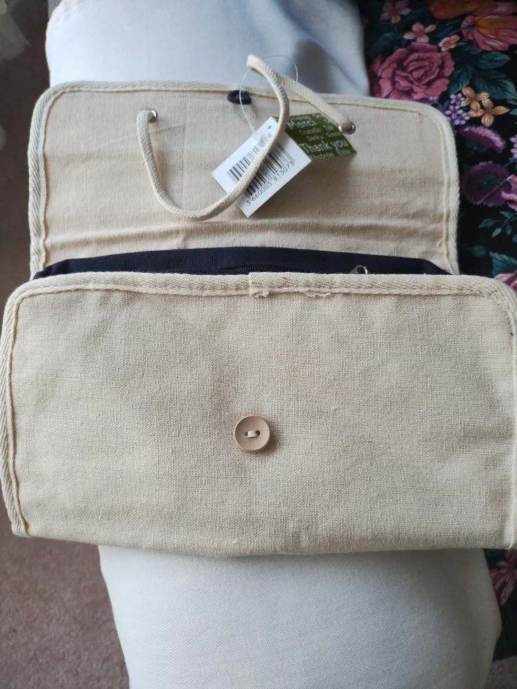 Natural Canvas Makeup Bag image indicator(3)