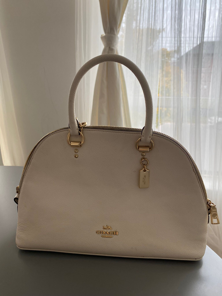 Coach White Leather Handbag