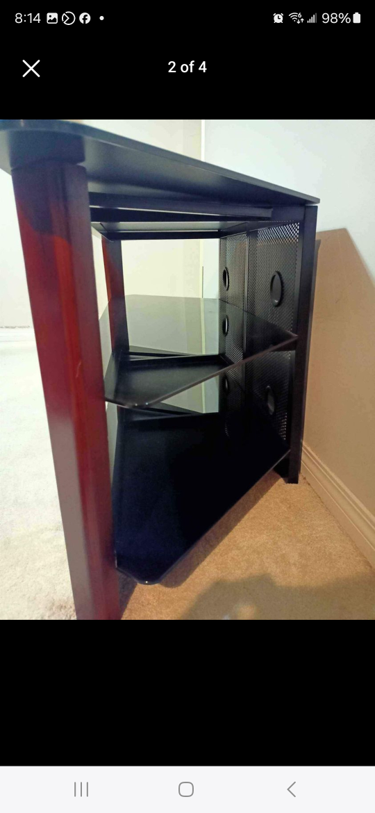 Black Glass  TV Stand - photo 4