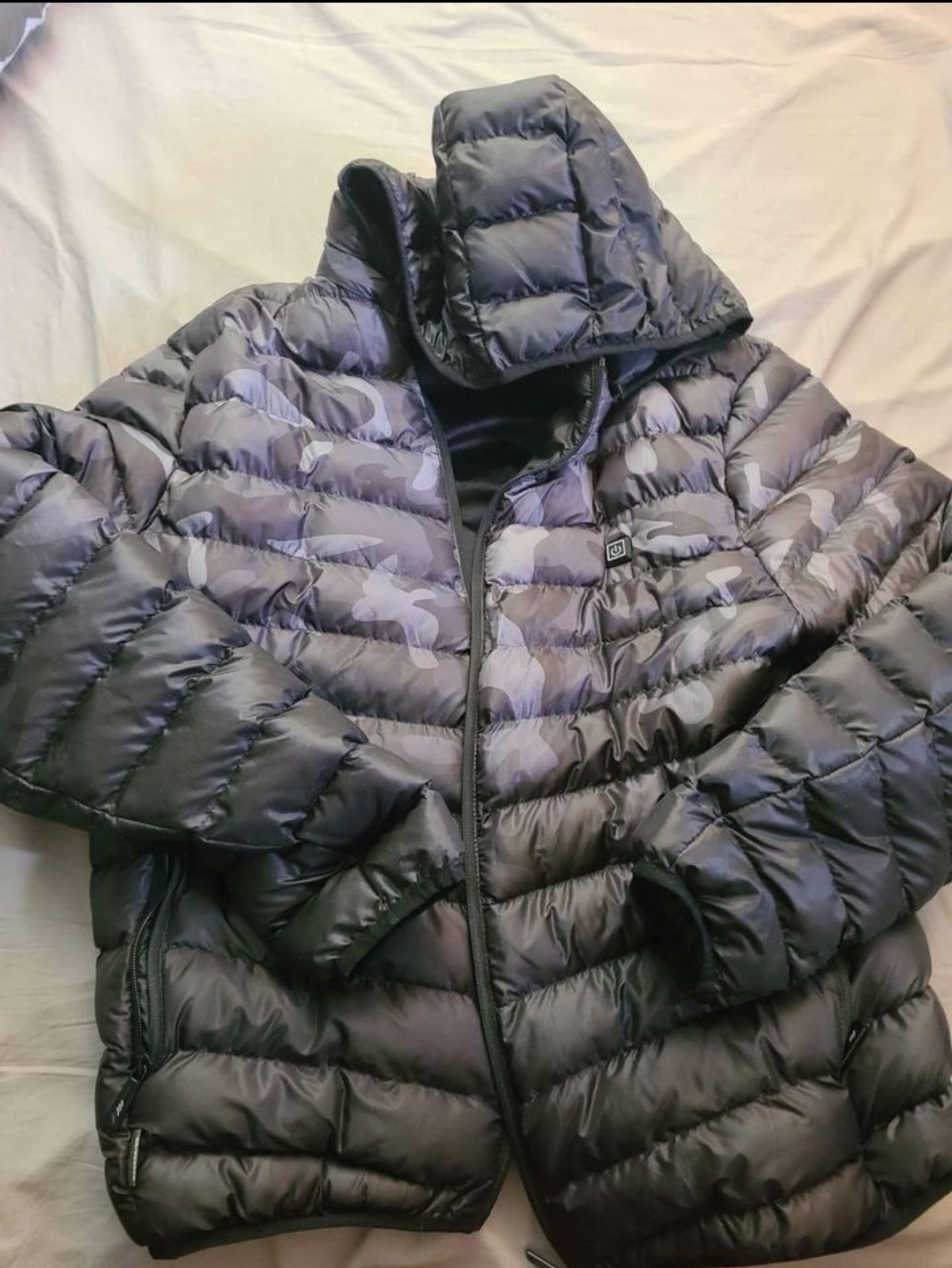 Mens Heated Jacket, Camo, Electric, USB - photo 2