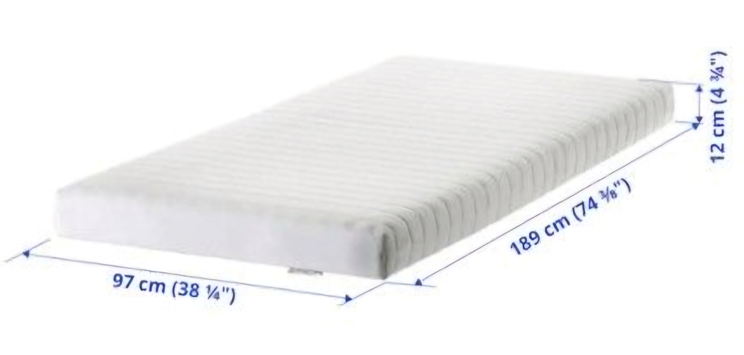 IKEA MEISTERVIK TWN Foam Mattress, Firm