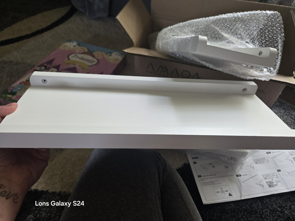 Amada Home Furnishing Wall Shelf - White - photo 2