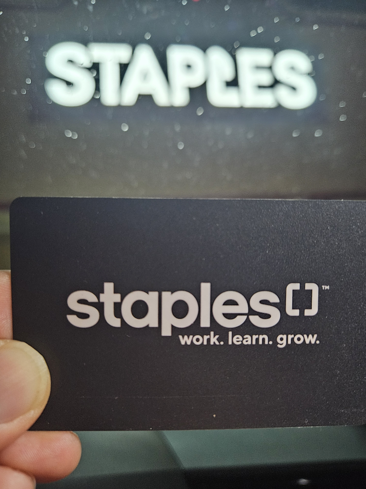 Staples Gift Card worth $126