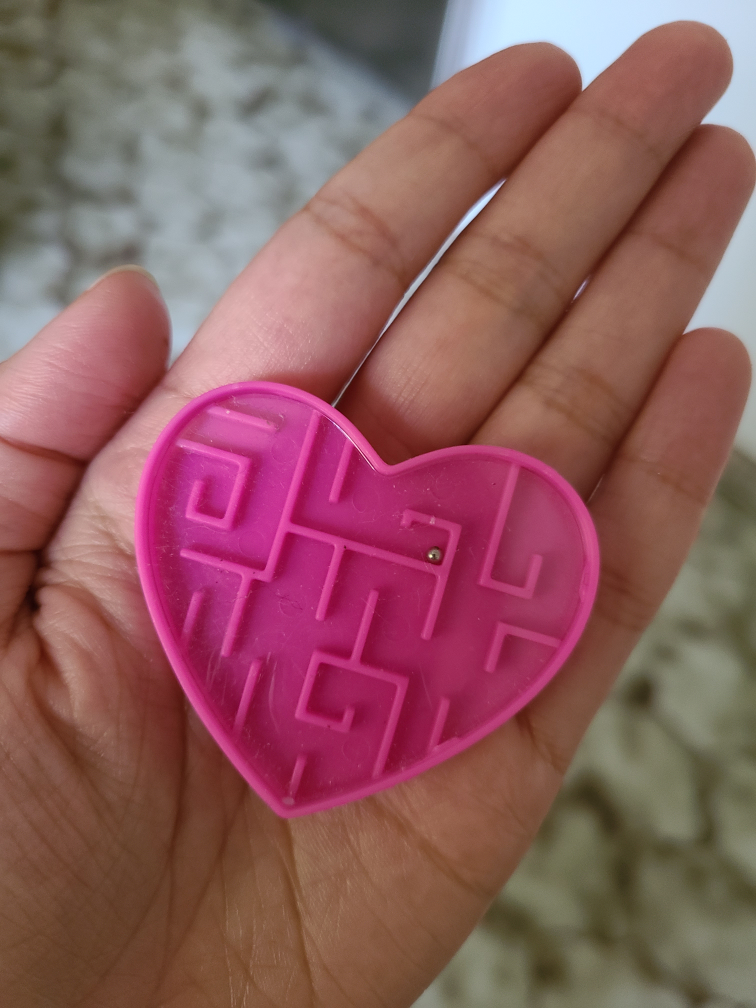 Pink Heart Maze Toy