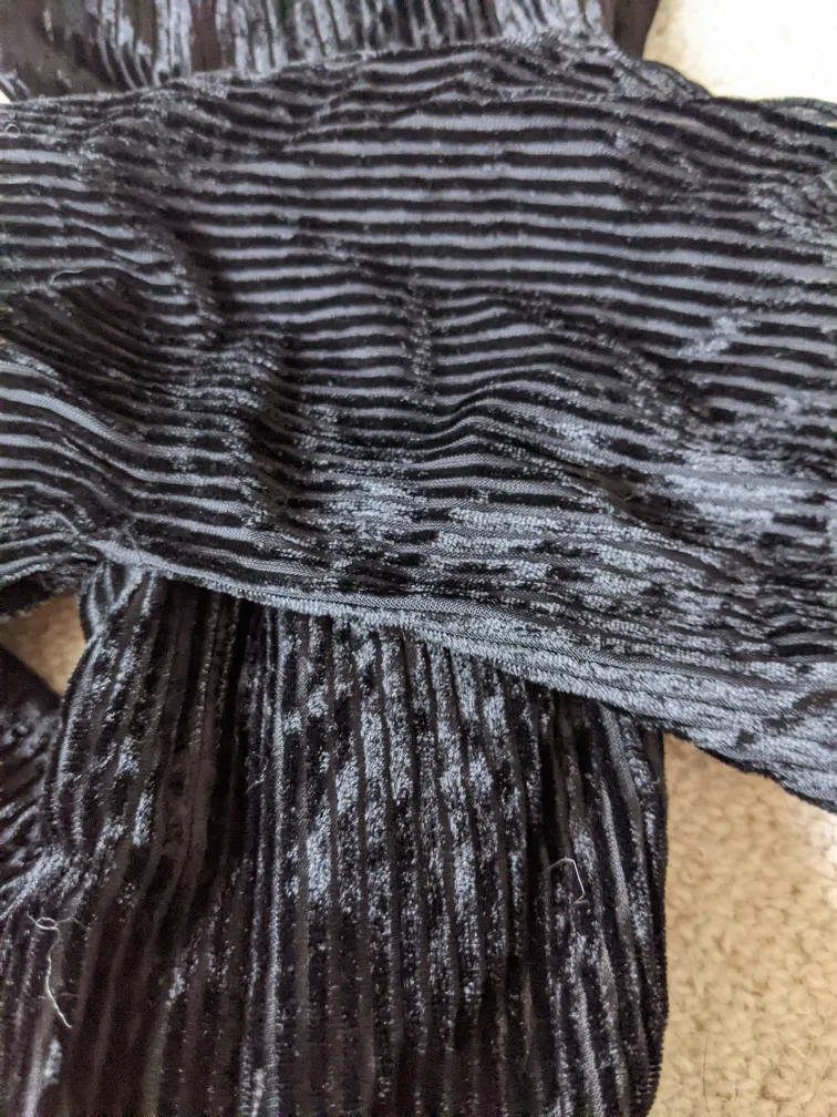 New Backless Black Corduroy Jumpsuit image indicator(2)