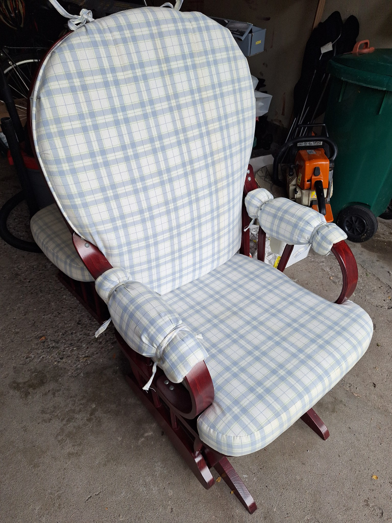 Glider Rocking Chair and footstool