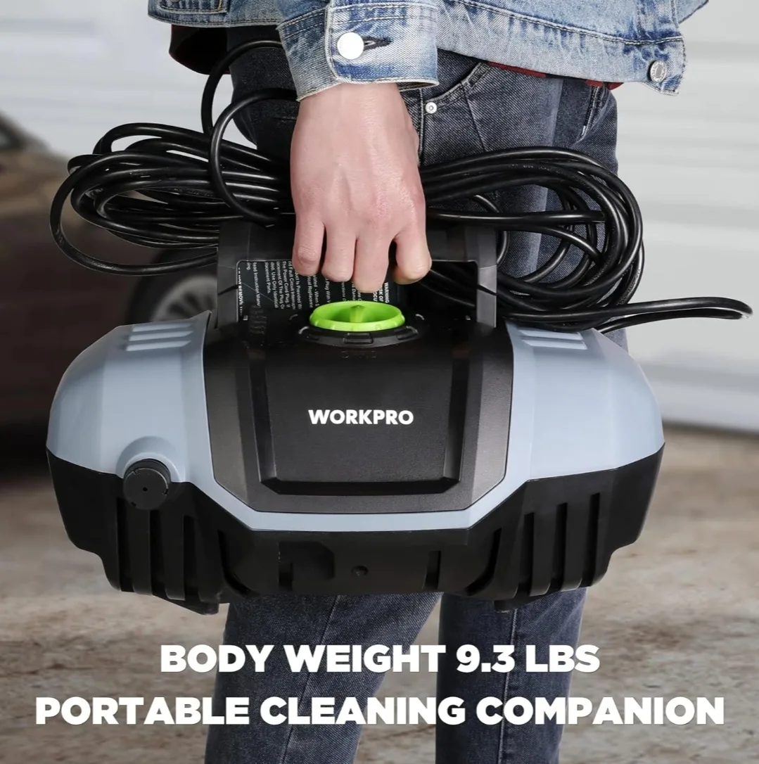 WORKPRO Pressure Washer, 1900 PSI Max 1.8 GPM Max Electric image indicator(4)