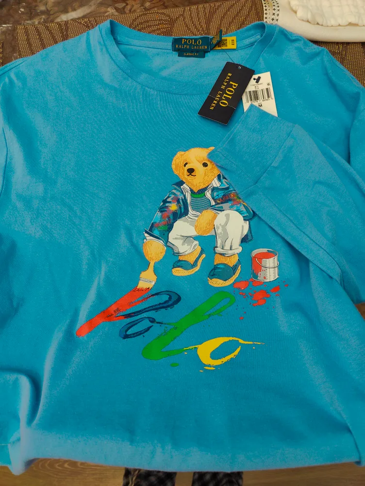Polo Ralph Lauren Bear Painting Long Sleeve T-Shirt thumbnail