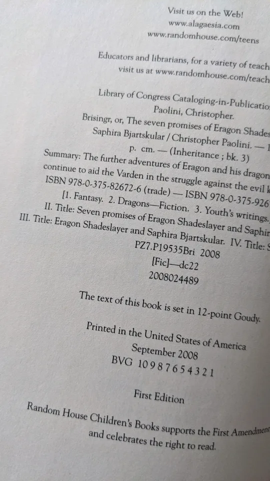 Eragon Series Rare Editions 1-4 image indicator(2)