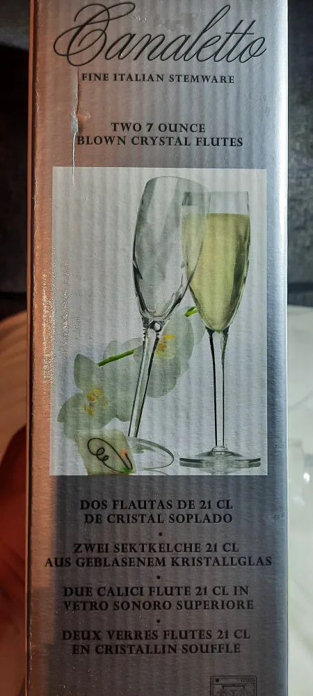 Luigi Bormioli Canaletto Champagne Flutes, Set of 2 image indicator(3)