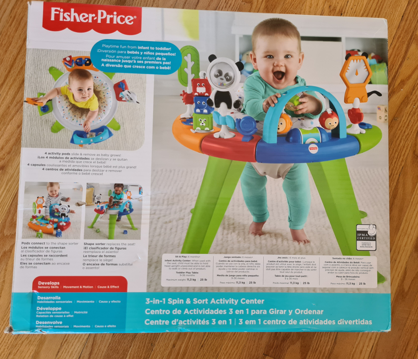 Fisher-Price 3-in-1 Spin & Sort Activity Center