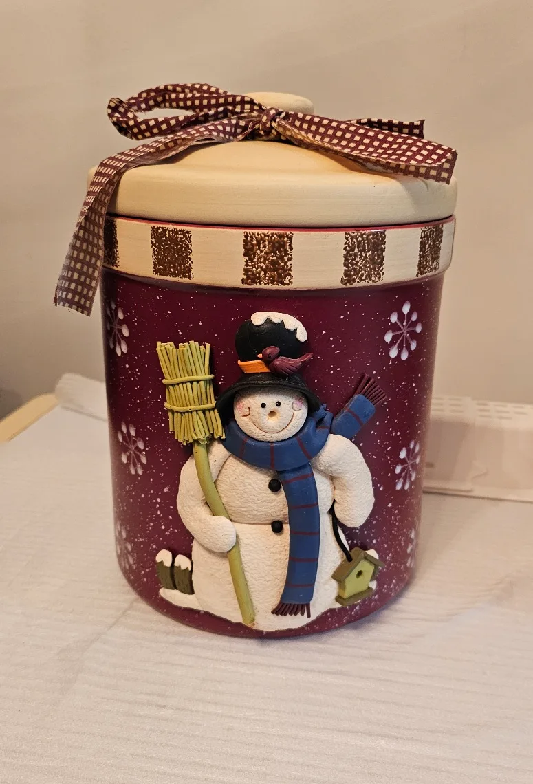 Set of 2 Unique Christmas Cookie Jars thumbnail