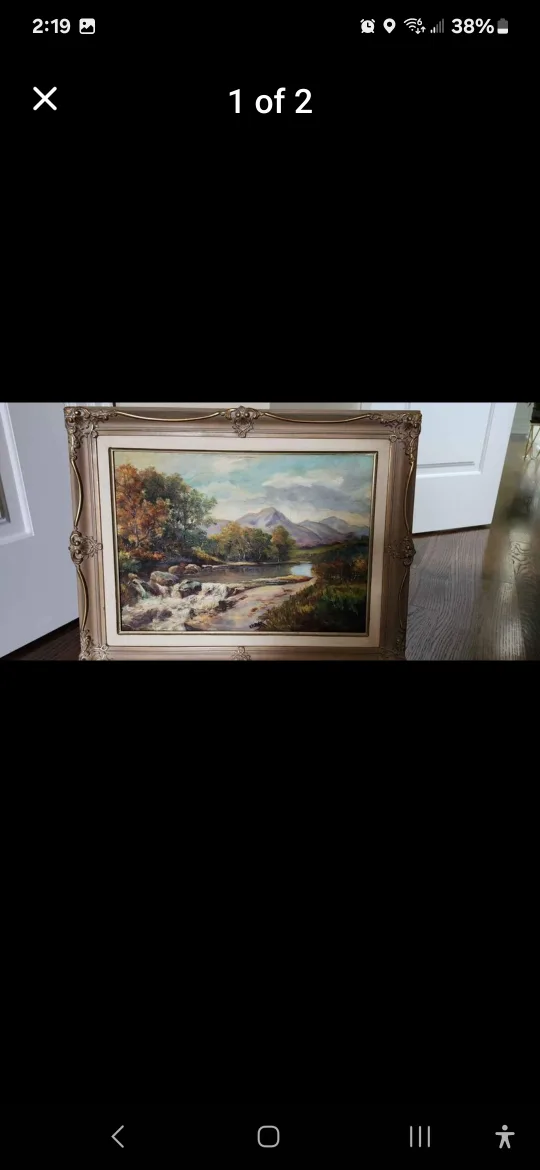 Framed Landscape Painting thumbnail