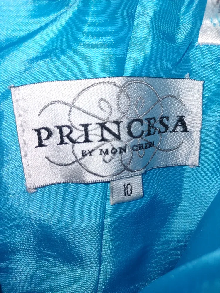 Beautiful Teal Blue Prom Dress image indicator(5)