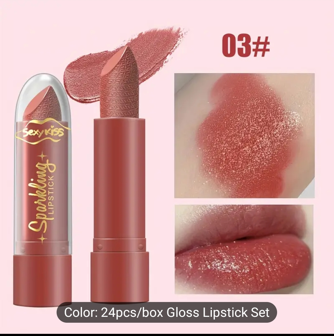 24pcs/box SexyKiss Sparkling Lipstick Set - photo 5