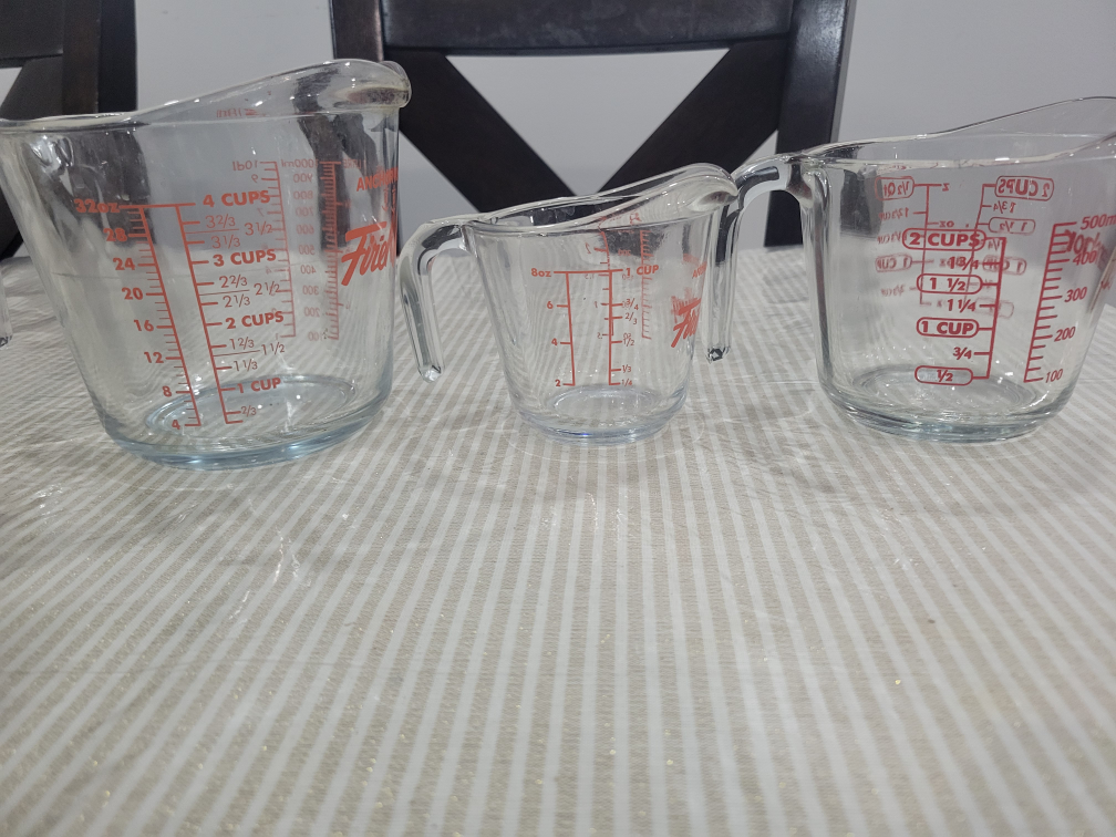 Anchor Hocking Fire-King 2 Cup Measuring Cup