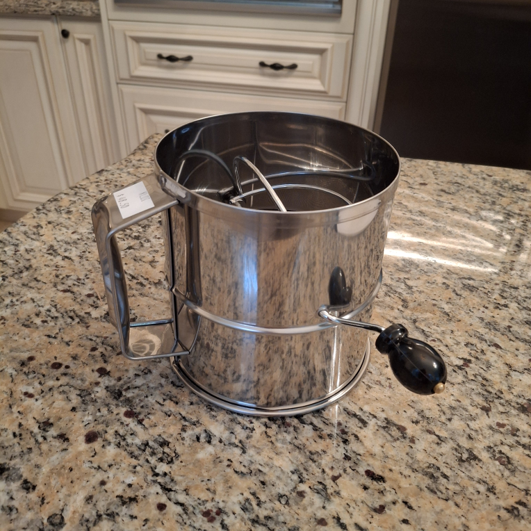 Brand NEW 8 Cup Stainless Steel Rotary Flour Sugar Sifter - photo 4