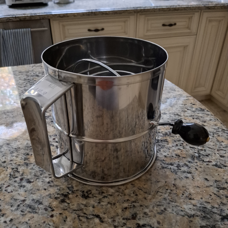 Brand NEW 8 Cup Stainless Steel Rotary Flour Sugar Sifter - photo 5