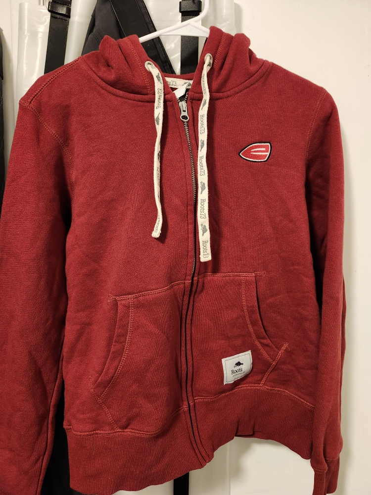 Roots Red Zip-Up Hoodie