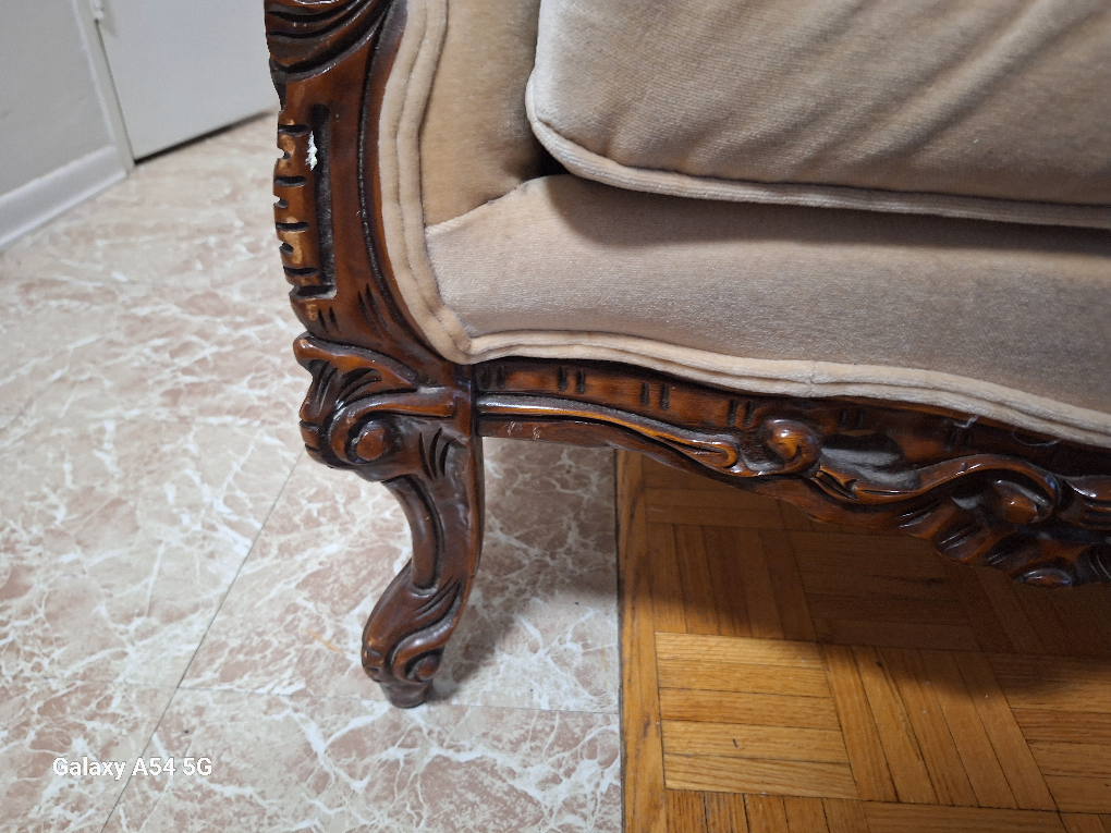 vintage couches 3 seats and small couch 🧡 - photo 3